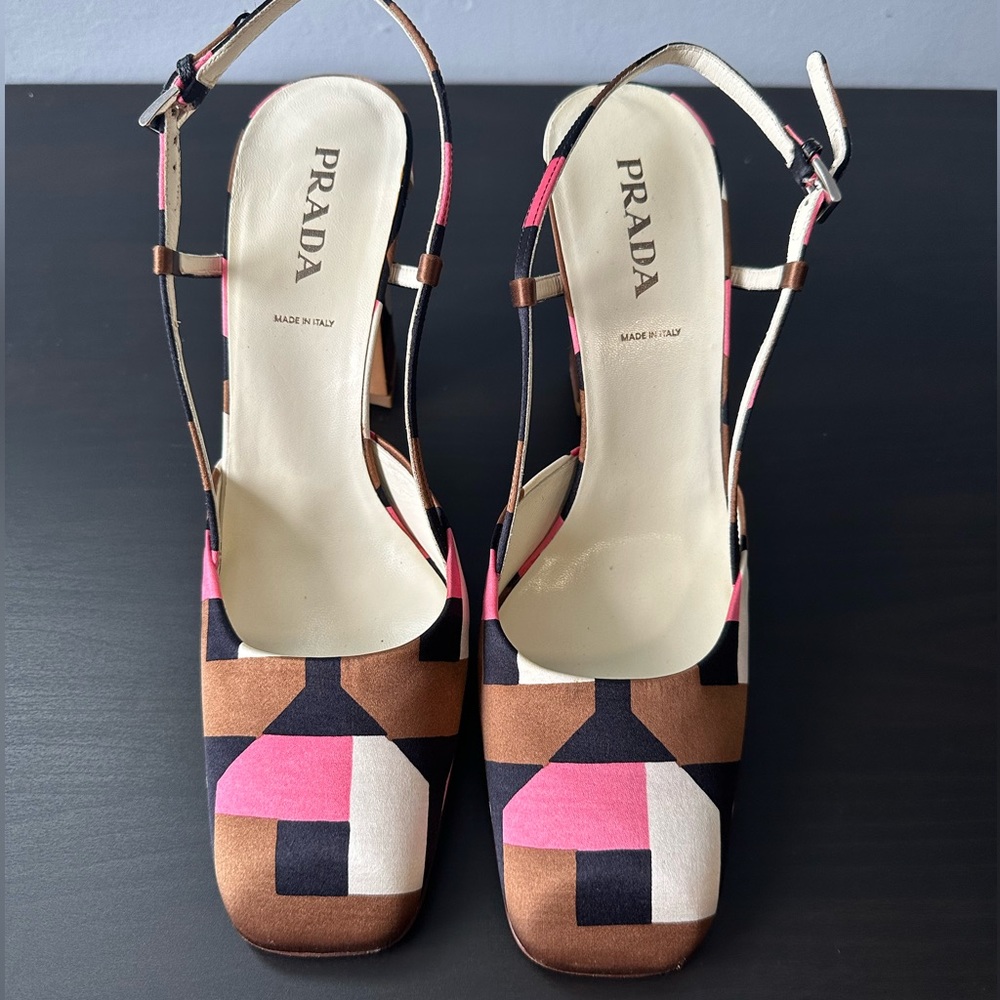 Brand new Prada sling back pumps. No box.